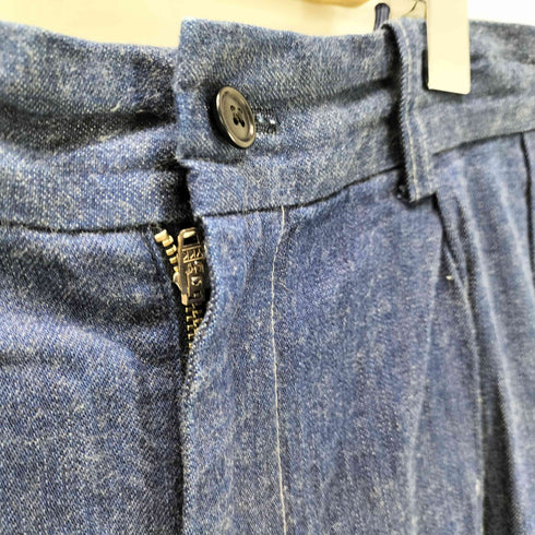 エディフィス EDIFICE 2タック HUGEASY DENIM デニム パンツ メンズ JPN:2