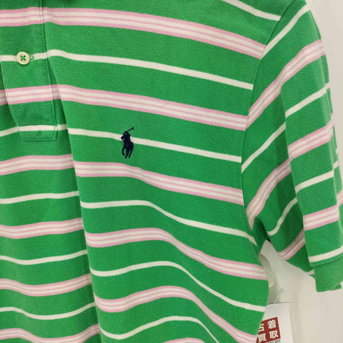 ポロバイラルフローレン Polo by RALPH LAUREN ポニー刺繍 ボーダー ポロシャツ メンズ import:L