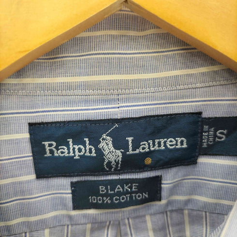 ラルフローレン RALPH LAUREN BLAKE ストライプ ボタンダウン長袖シャツ メンズ import:S
