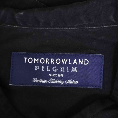 トゥモローランドピリグリム TOMORROWLAND PILGRIM ブリティッシュポプリン バンドカラーシャツ メンズ JPN:M