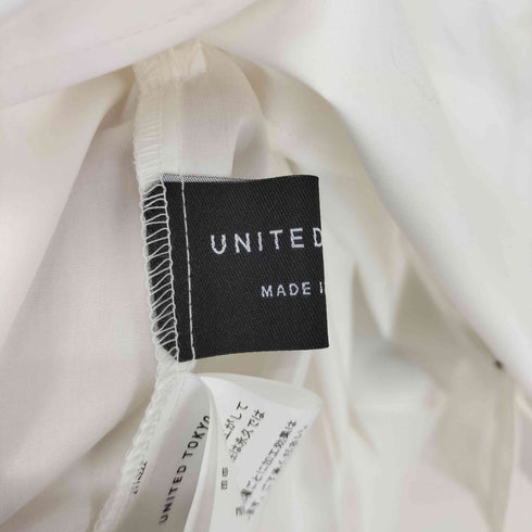 ユナイテッドトウキョウ UNITED TOKYO ベルテッドプリーツロングシャツ レディース FREE