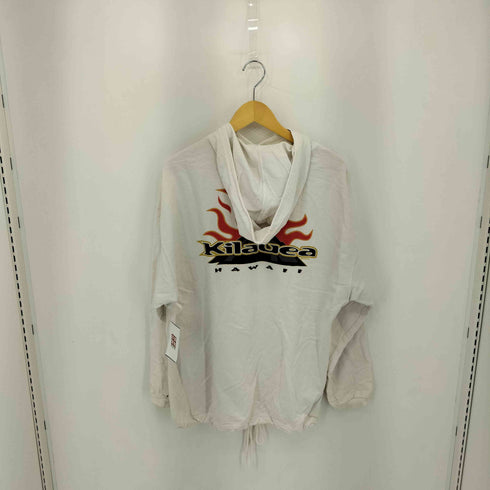 クレイジーシャツ CRAZY SHIRTS 90S USA製 KILAUEA HAWAII ロゴプリントパーカー メンズ import:L
