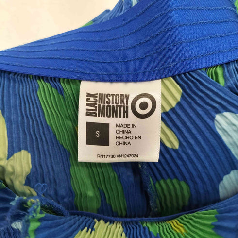 BLACK HISTORY MONTH フラワーデザインプリーツパンツ レディース S