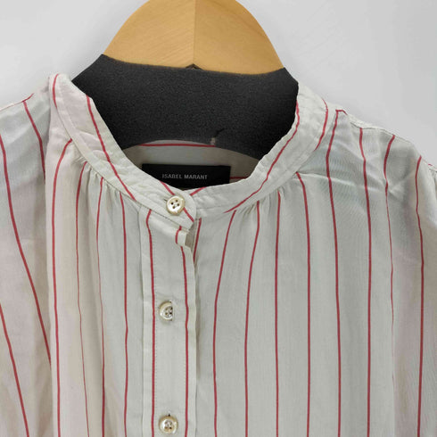 イザベルマラン ISABEL MARANT レーヨンシルク ストライプブラウス レディース 34