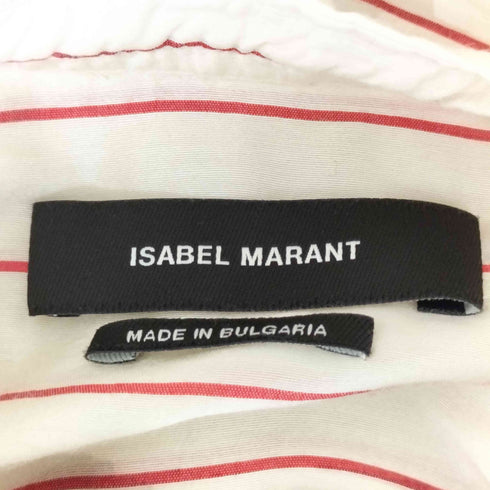 イザベルマラン ISABEL MARANT レーヨンシルク ストライプブラウス レディース 34