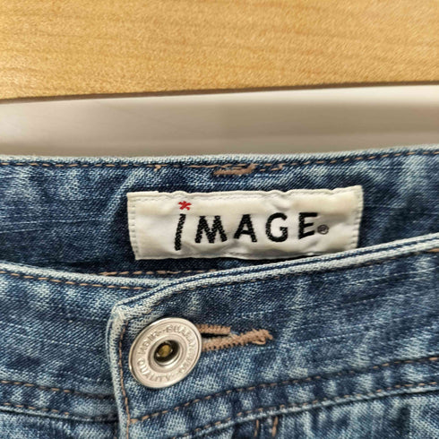 IMAGE Y2K サイドレース ローライズ フレアデニム レディース 64