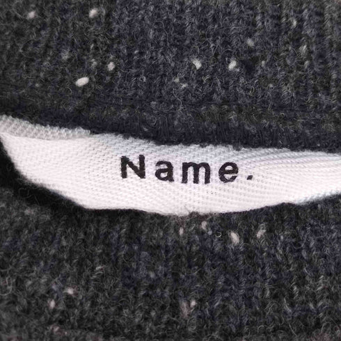 ネーム Name. ウール混 ネップ クルーネックニット メンズ 0