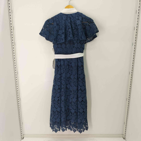 トッコクローゼット tocco closet ベルト付 ケープライクフラワーレースシャツワンピース レディース JPN:M