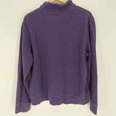 ランズエンド LANDS END バスケットボール クラブ ワッペン ハーフジップ スウェット メンズ import:L