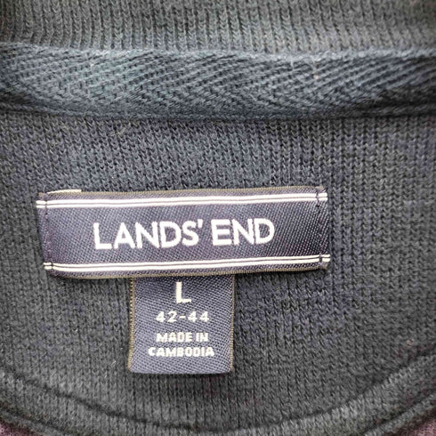 ランズエンド LANDS END バスケットボール クラブ ワッペン ハーフジップ スウェット メンズ import:L