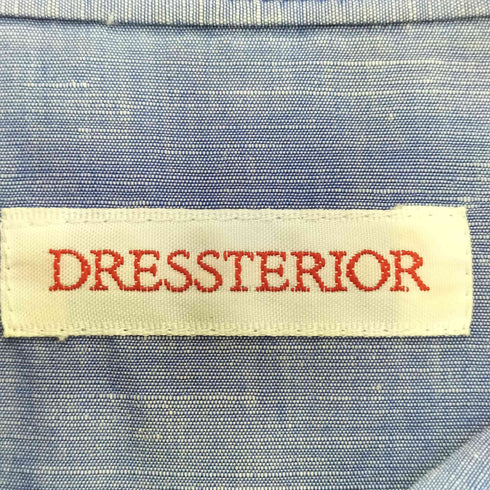 ドレステリア DRESSTERIOR ハーフボタン ミディ丈 シャンブレー シャツワンピース レディース