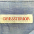 ドレステリア DRESSTERIOR ハーフボタン ミディ丈 シャンブレー シャツワンピース レディース