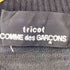 トリココムデギャルソン tricot COMME des GARCONS 02ss フラワー刺繍 モックネック ツートン 半袖ウールニット レディース