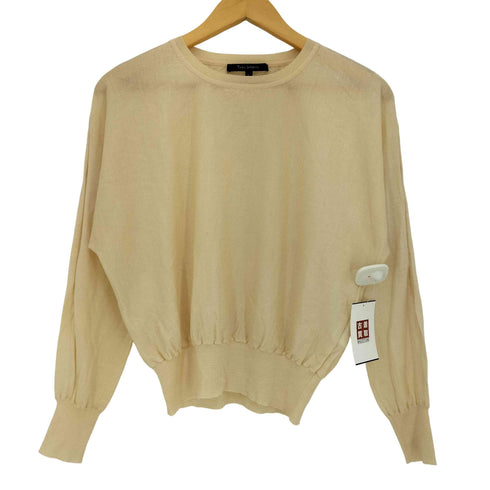 タラジャーモン TARA JARMON ウール クルーネック ニットプルオーバー レディース JPN:L