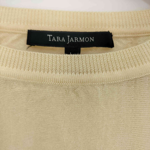 タラジャーモン TARA JARMON ウール クルーネック ニットプルオーバー レディース JPN:L