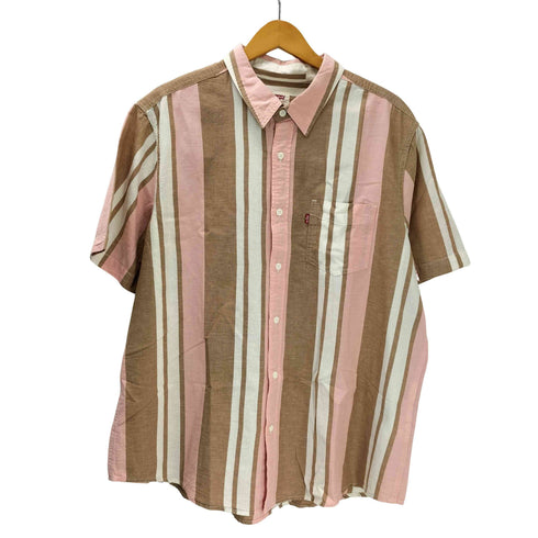 リーバイス Levis STANDARD マルチカラー ストライプ S/S シャツ メンズ import:XL