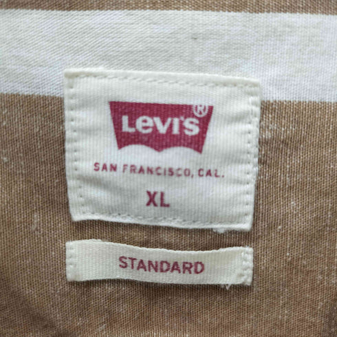 リーバイス Levis STANDARD マルチカラー ストライプ S/S シャツ メンズ import:XL