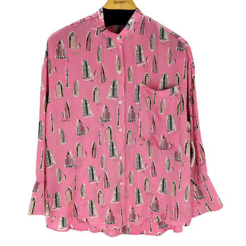 ザラ ZARA FLOWY PRINTED SHIRT メンズ import:S