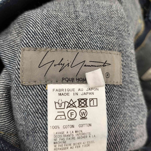 ヨウジヤマモトプールオム Yohji Yamamoto POUR HOMME 22SS DENIM OUTSTITCH PANTS メンズ JPN:3