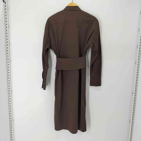 ジルサンダー JIL SANDER ストレッチ生地 バックベルト シャツ ワンピース レディース FR:36