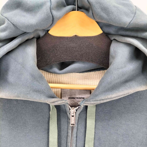 アンダーカバー UNDERCOVER 12AW レザー切り替えパーカー メンズ JPN:2