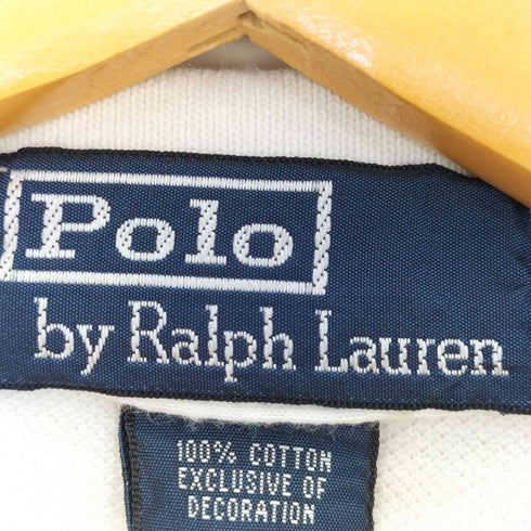 ポロバイラルフローレン Polo by RALPH LAUREN ビッグポニー刺繍 ラインデザイン 半袖ポロシャツ メンズ import:S