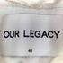 アワーレガシィー OUR LEGACY 14AW WHITE STONE CANVAS フライトジャケット メンズ 48