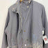Lady P and TOM ペンキ加工 カーブデザイン スナップ 変形 ブルゾン 裾ドローコード メンズ import:S