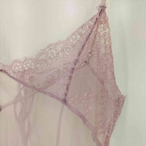Nodress ラインストーン シアー切替 キャミトップス レディース import:M
