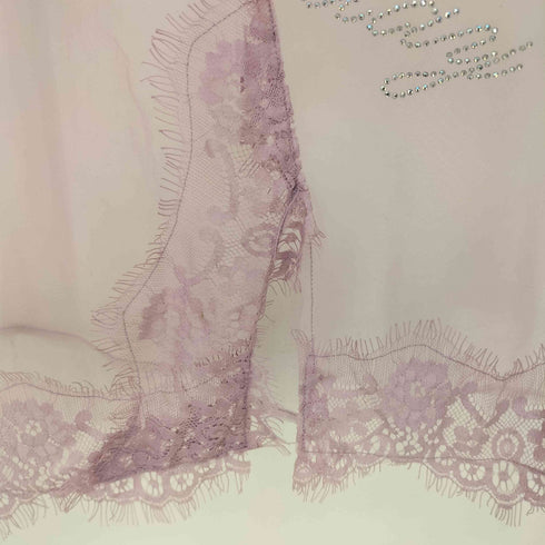 Nodress ラインストーン シアー切替 キャミトップス レディース import:M