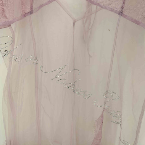 Nodress ラインストーン シアー切替 キャミトップス レディース import:M