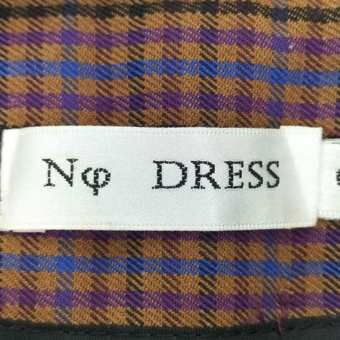 Nodress フロントダブルジップ カットアウト ハイウエスト チェックパンツ レディース S