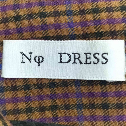 Nodress フロントダブルジップ ハイウエストチェックスカート レディース
