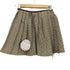 Nodress brown check pleated mini skirt レディース S