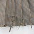 Nodress brown check pleated mini skirt レディース S