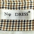 Nodress brown check pleated mini skirt レディース S