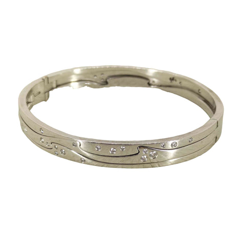 ラインストーン バングル レディース