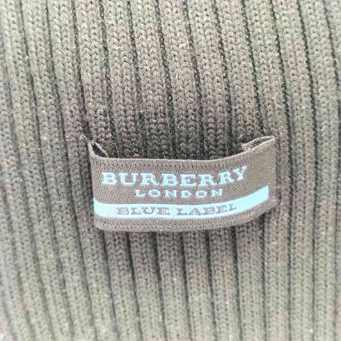 バーバリーブルーレーベル BURBERRY BLUE LABEL ロゴ入りマフラー レディース