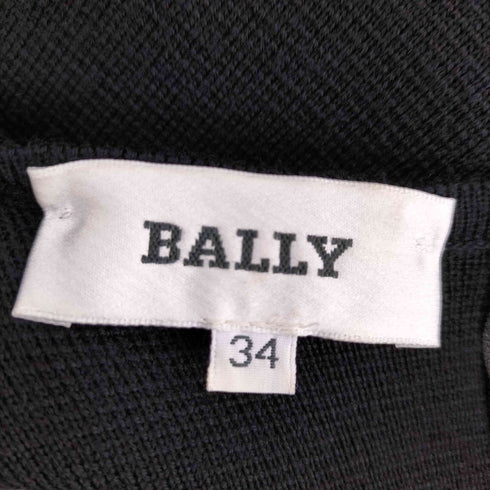 バリー BALLY ウール100% ボタンスカートニットワンピース レディース 34