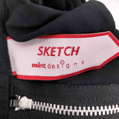 ミントデザインズ mintdesigns SKETCH クラウン 総柄フリルブラウス レディース JPN:2