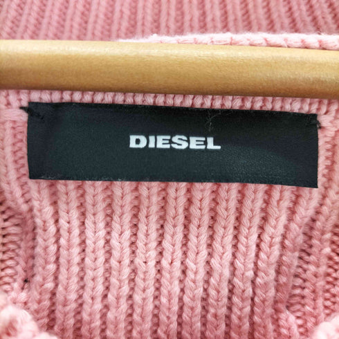 ディーゼル DIESEL ハート 刺繍デザイン Vネックニット レディース import:XS