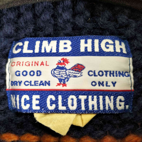 CLIMB HIGH ボーダー ジップアップセーター レディース