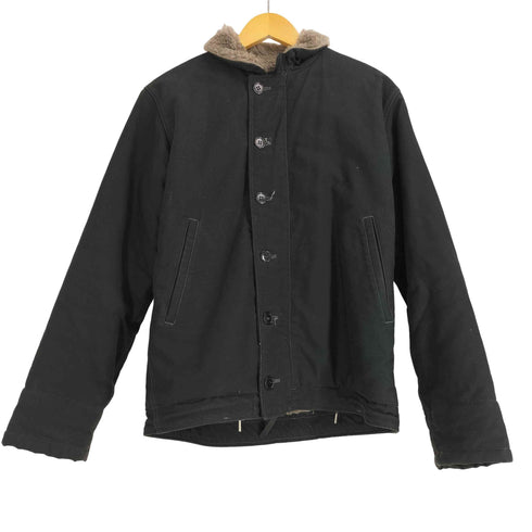 バズリクソンズ BUZZ RICKSONS U.S.NAVY バックプリント N-1 デッキジャケット メンズ US:38