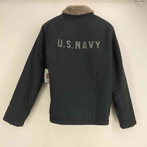 バズリクソンズ BUZZ RICKSONS U.S.NAVY バックプリント N-1 デッキジャケット メンズ US:38