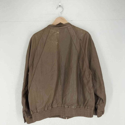 ECHTES LEATHER ノーカラージャケット メンズ