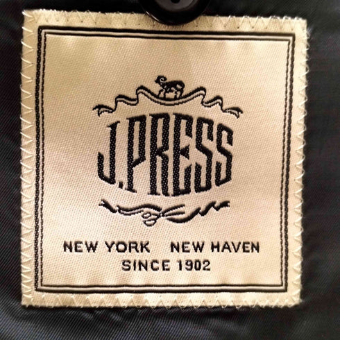 ジェイプレス J.PRESS ヘリンボーンツイル 2Bテーラードジャケット パンツ セットアップ メンズ 36L (AB5)