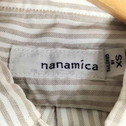 ナナミカ nanamica Button Down Stripe Wind Shirt メンズ JPN:XS