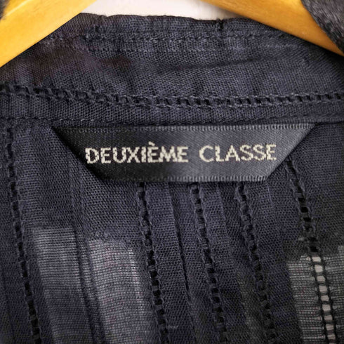 ドゥーズィエムクラス DEUXIEME CLASSE 襟元レース シアーシャツワンピース レディース