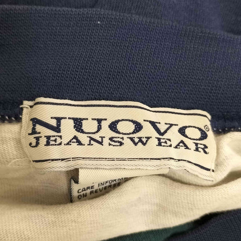 ヌオーヴォ NUOVO JEANSWEAR モックネック ボーダーカットソー メンズ import:M