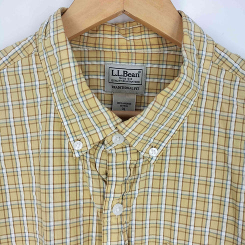エルエルビーン L.L.Bean TRADITIONAL FIT ORGANIC COTTON チェック BDシャツ メンズ import:XL